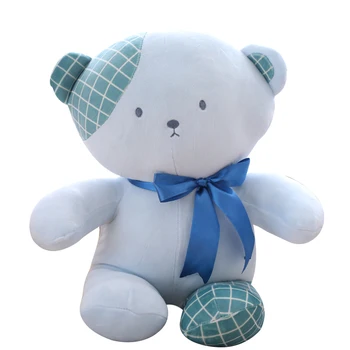 

Cute bear puddle couple plush toy bow bear bear cotton filled 50cm