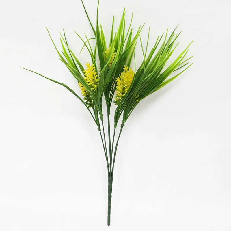Flone 7 Branch Romantic Provence Lavender Plastic Flower Artificial Flowers Grain Wedding Home Home Decorative Simulation Flower (35)