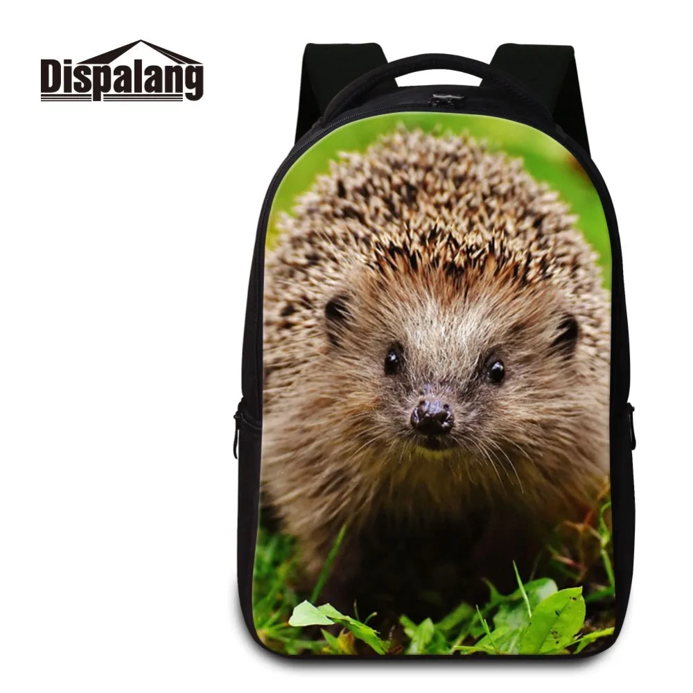 

Personalized School Backpack Patterns Hedgehog Print Laptop Bookbag Teenager Book Bag Animal Design Satchel Women Computer Bags
