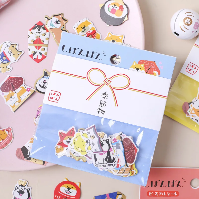 Kawaii японская Акита Собака Декоративные наклейки из бумаги васи Скрапбукинг