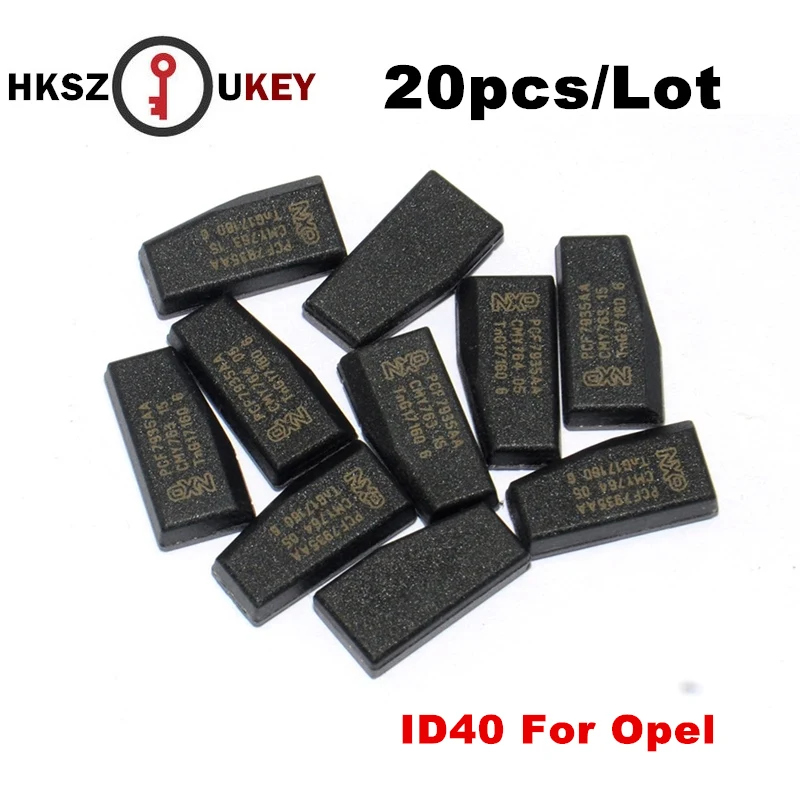 HKSZUKEY 20 шт./лот хорошее качество ID40 чип транспондера для автомобильного ключа Opel