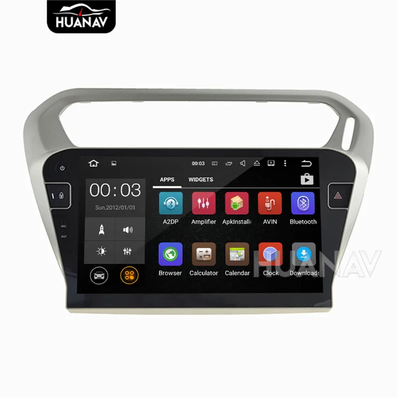 Clearance Car DVD player GPS navigation for PEUGEOT 301 2014-2017 For Citroen Elysee 2014-2017 Android8/Android7 Multimedia recoder unit 8