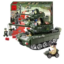 823 Просветите 466 шт. мировой войны 2 модель военного танка здания Конструкторы классический фигурку игрушечные лошадки для детей Совместимость Legoe