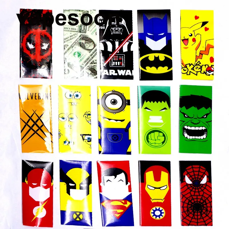 5 pieces Super Hero style 18650 Battery protected Wrapper Stickers protector Skin Repair electronic cigarette Battery 5 pieces Super Hero style 18650 Battery protected Wrapper Stickers protector Skin Repair electronic cigarette Battery