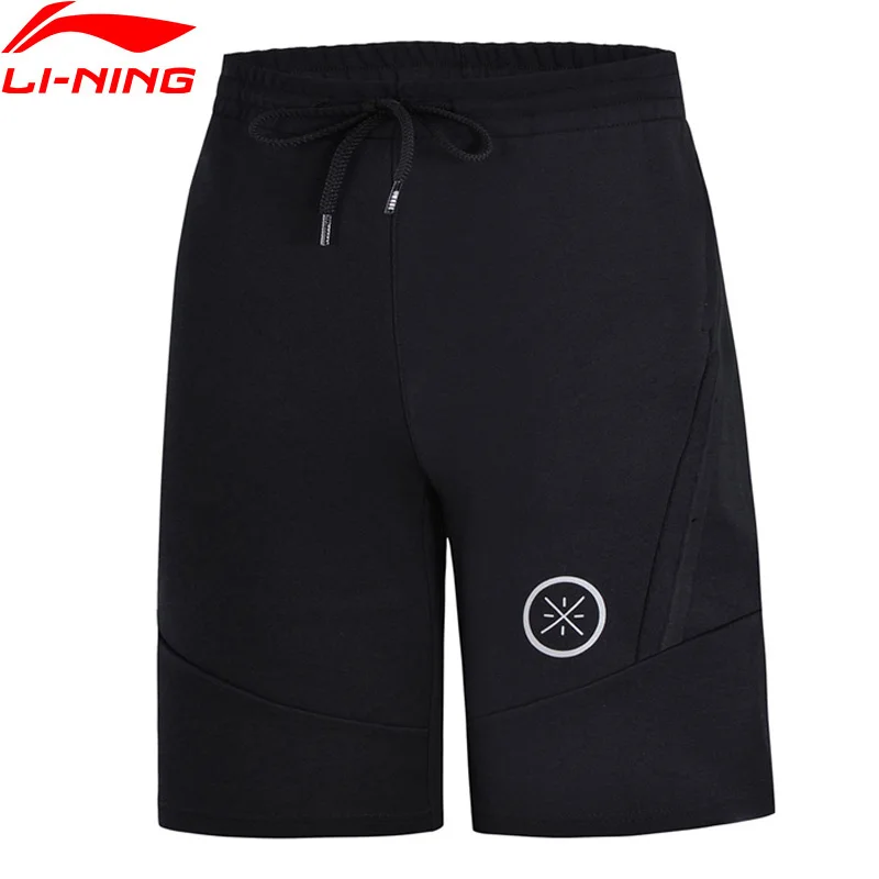 (Код Break) Li Ning мужские баскетбольные шорты с подкладкой из 69% хлопка 31% Полиэстер li
