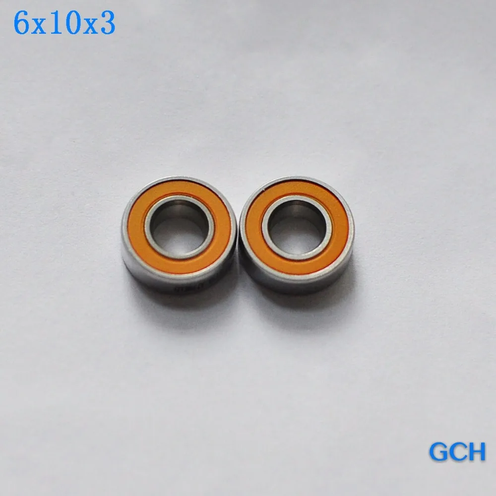 2 шт. 6X10X3 мм SMR106 2OS CB ABEC7 гибридные керамические подшипники из нержавеющей стали для рыболовной катушки производитель gch
