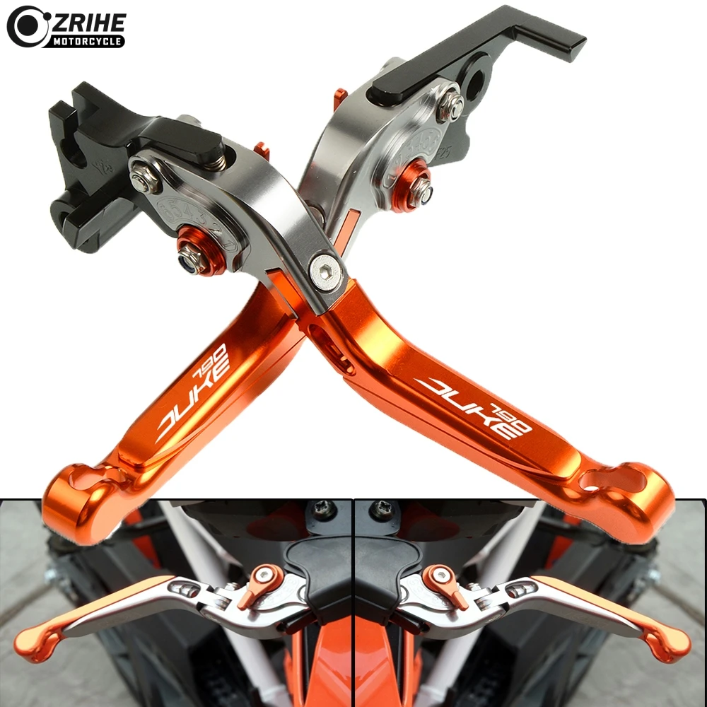 

FOR KTM DUKE 790 2018 2019 DUKE790 Motorcycle Brake lever Aluminum Adjustable Foldable Extendable Clutch Brake Lever