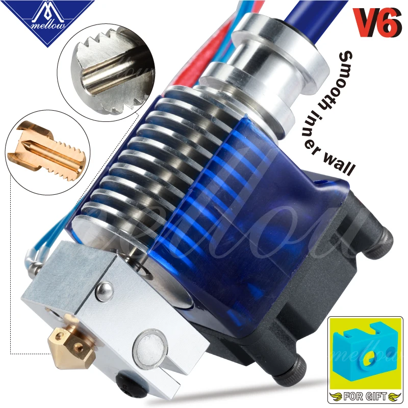 

Mellow Top Quality All Metal V6 J-head Hotend Bowden Extruder Kit For E3d V6 Hotend Cooling Fan Bracket Block 3D Printers Parts