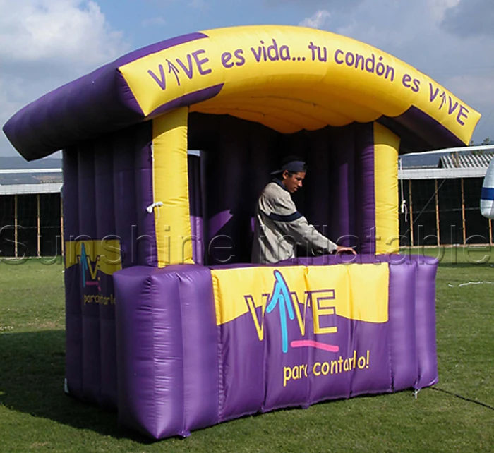 

High quality waterproof air blow street food inflatable booth tent attractive inflatable booth stand for promotion