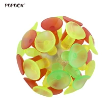 4 шт. мяч на присоске креативная вспышка люминесценция Смешные разноцветные интерактивные для детей, играющих детей