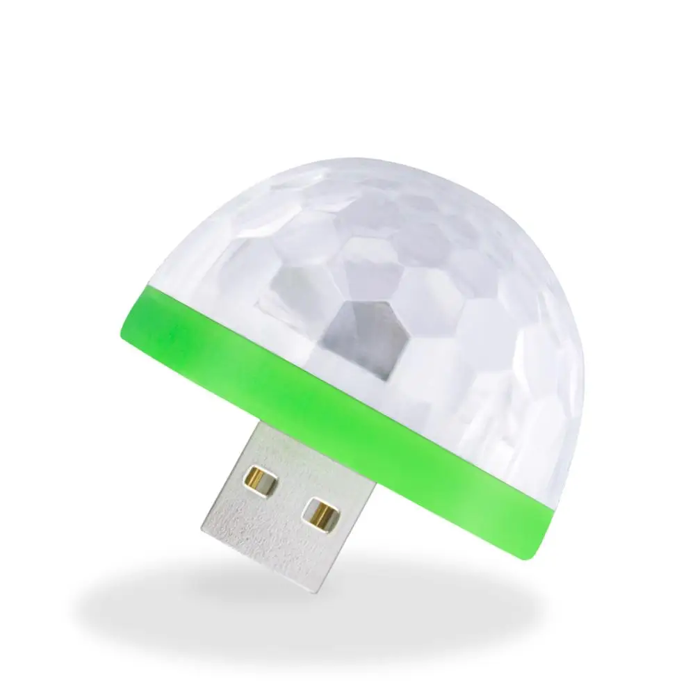 Мини Android USB диско свет портативный дом вечеринка праздник огни шар мощный