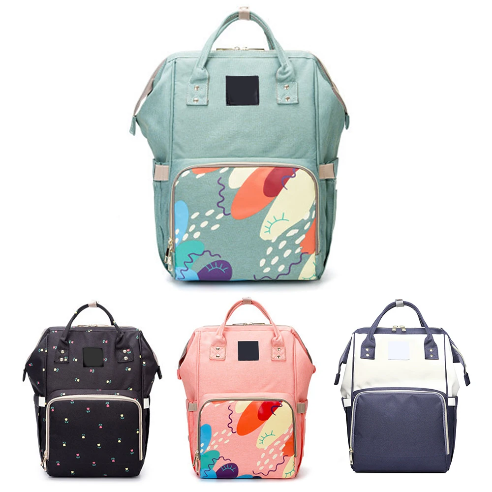 

Fashion Print Mummy Diaper Bag Large Capacity Baby Bags Travel Backpack Bag Care Stroller Carriage Organizer Handbag Luiert
