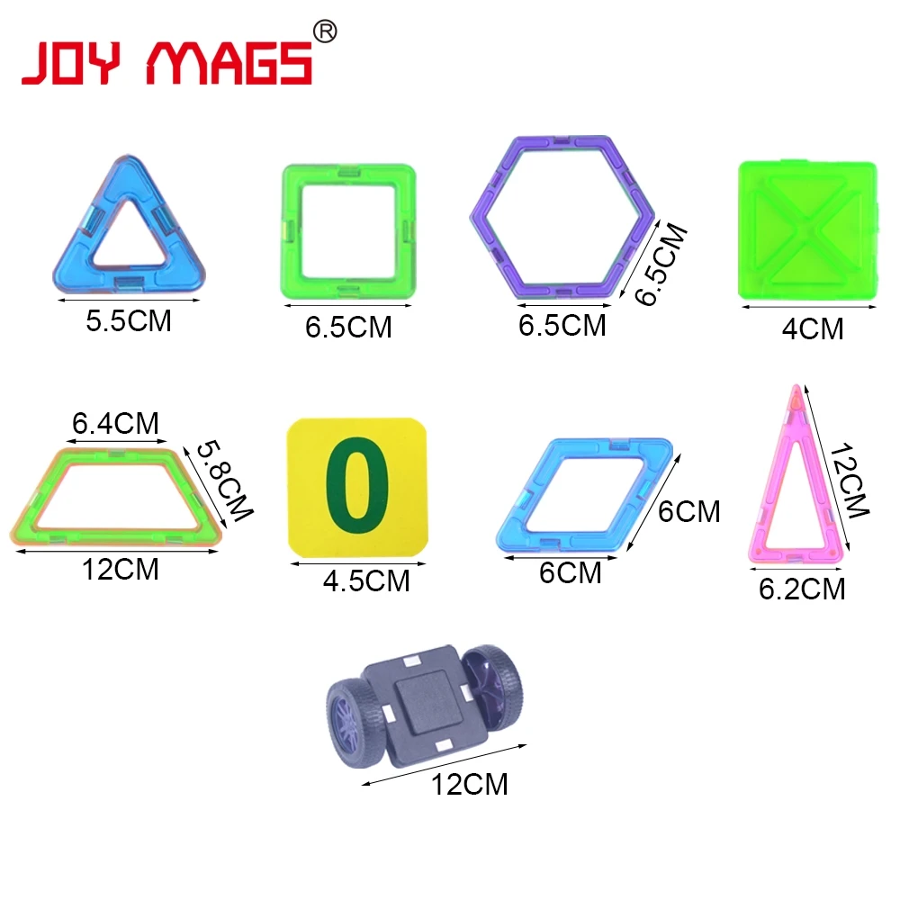 Радость Мэгс Магнитный конструктор блок 89/102/149 шт строительные модели игрушки просветить Пластик модель Наборы образовательные игрушки для малышей