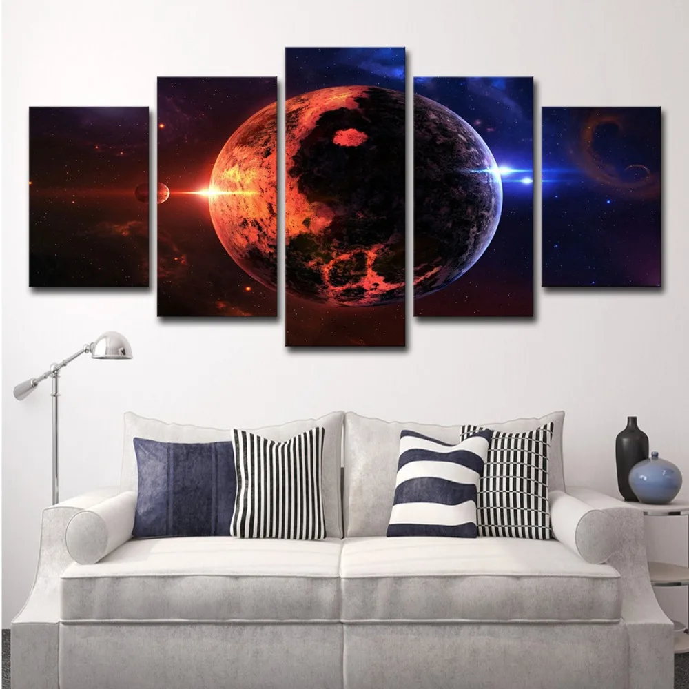 5P2267-HD Printed Space wide planet Painting Canvas Print room decor print poster picture canvas Free shipping (1) 