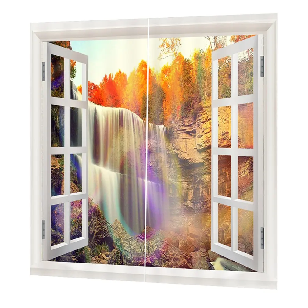 

Top Blackout Curtain Panel Window Screening Window Drapes 170*200cm FJ7 Elegant Room Decorative Curtains