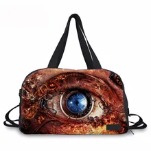 Шумные конструкции большой емкости портативные сумки для путешествий 3D большие глаза печатных женщин бизнес складная дорожная сумка леди дорожная Туристическая Сумка