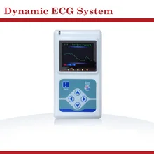 12 Channels Heart Rate TLC5000 24 Hours Holter portable ECG device with LCD Display Monitoring EKG System Tester