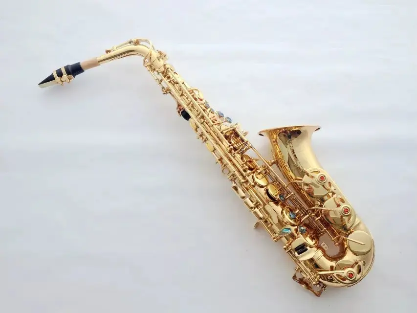 

Hot France Selmer SAS-803 E-flat Alto saxophone golden electrophores Musical Instrument performance Gold Free shipping