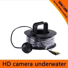Free Shipping 100Meters Depth Underwater Camera with 12PCS white LEDS & Leds Adjustable for Fish Finder & Diving Camera