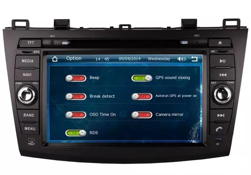 Best 8" Car DVD player with GPS(optional),audio Radio stereo,AUX,BT/TV,Canbus,car multimedia headunit for MAZDA 3 2009 2010 2011 2012 3