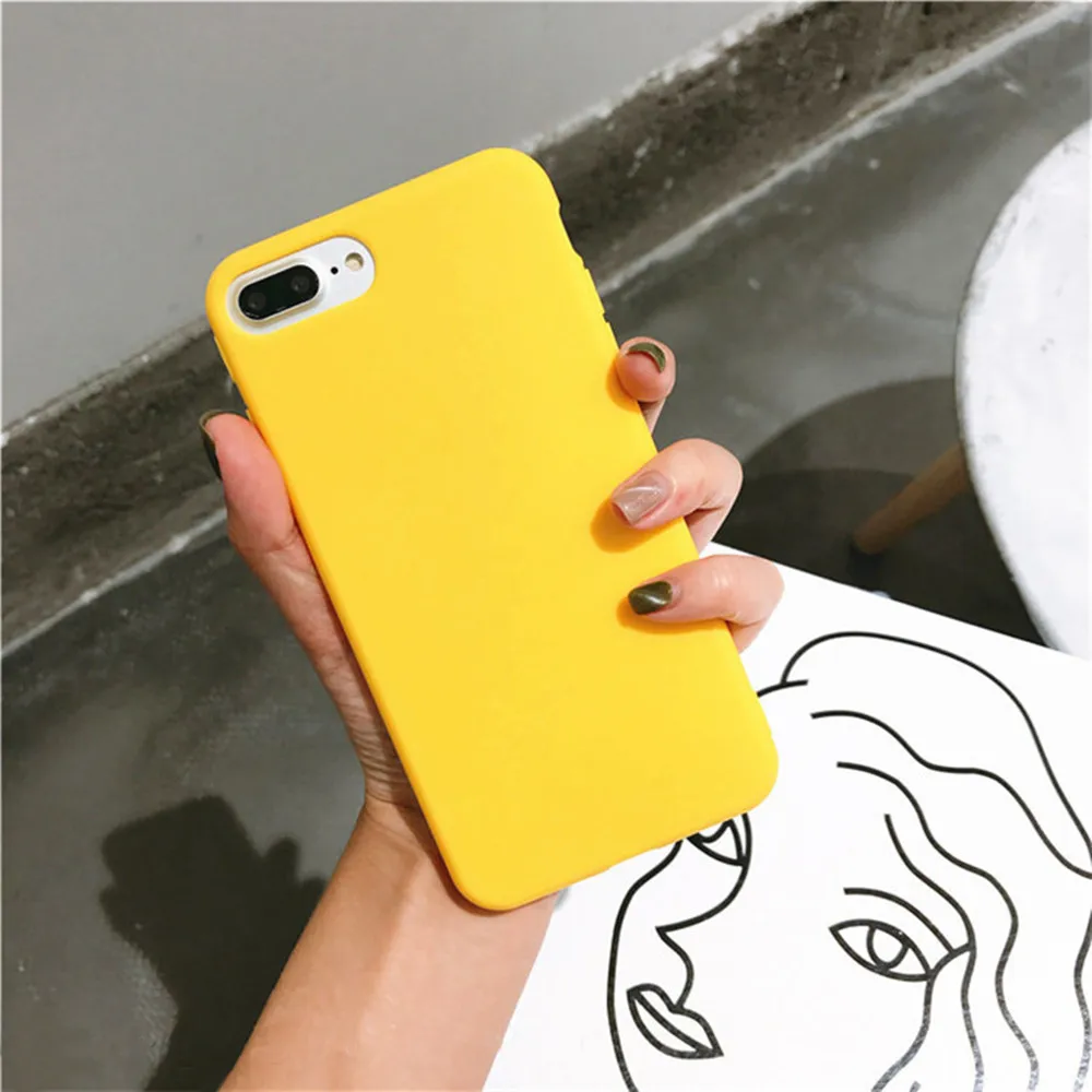 

For iPhone 8 Plus Case Candy Rubber Ultra Thin TPU Soft Silicone Shock proof Cover For iPhone 7 Plus iPhone7 iPhone8 7Plus 8Plus