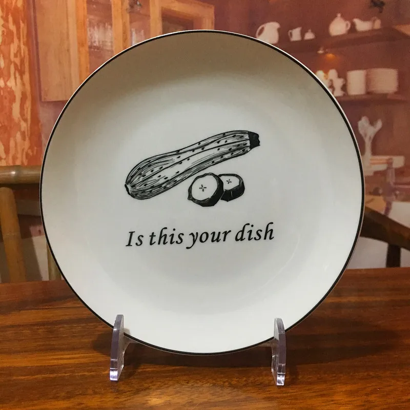 vegetable pattern dinner set (7)