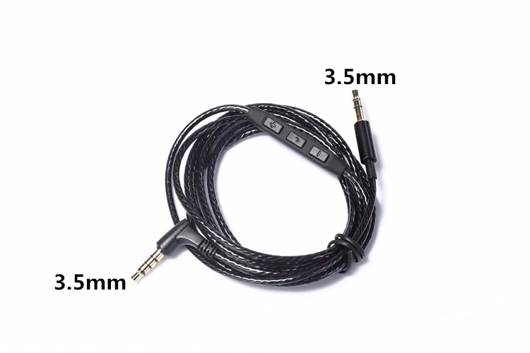 3 5mm to 3 5mm 2 5mm Jack Male Audio AUX Cable 1 5M Cord With Mic Volume Controller for Car Headphone Speaker for iPhone Samsung