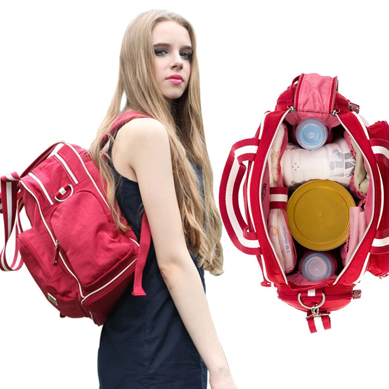 

backpack Mummy Bag Multi-function Large-capacity Backpack Female Portable Fashion Baby Out Back Mother Mother And Baby Bag