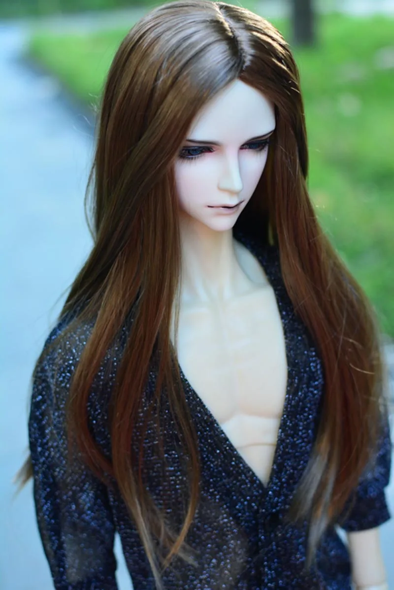Новое прибытие 1/3 8-" BJD парик Супер кукла парик мода длинный стиль мохер волосы куклы