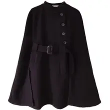 Женское шерстяное пальто размера плюс, двубортное пальто