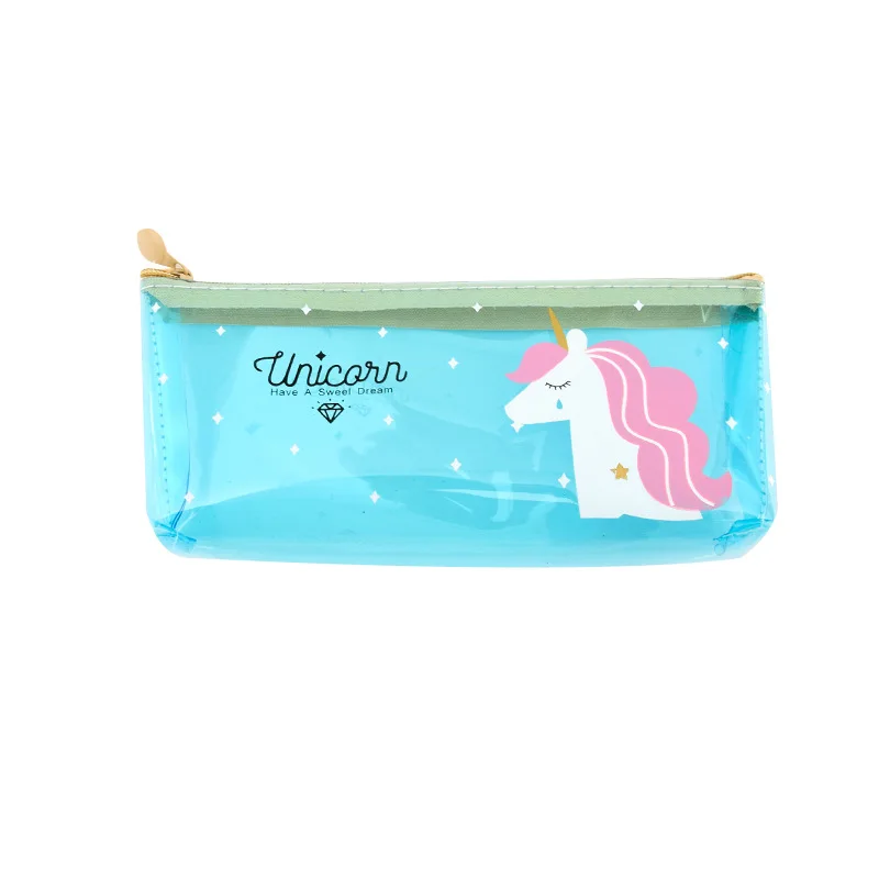 1 Pcs Kawaii Pencil Case Unicorn PU Gift Estuches School Pencil Box Pencilcase Pencil Bag School Supplies Stationery