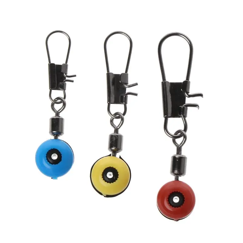 

50 Pcs/Set Space Bean Fishing Tackle Float Bobber Floating Colorful Beads With Connector Pins Saltwater Quick Release Accessory
