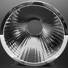 QR-75 высококачественные чашеобразные отражатели COB, размер: 75X44 мм, 24 градуса, чистая поверхность, материалы для ПК, алюминиевое покрытие