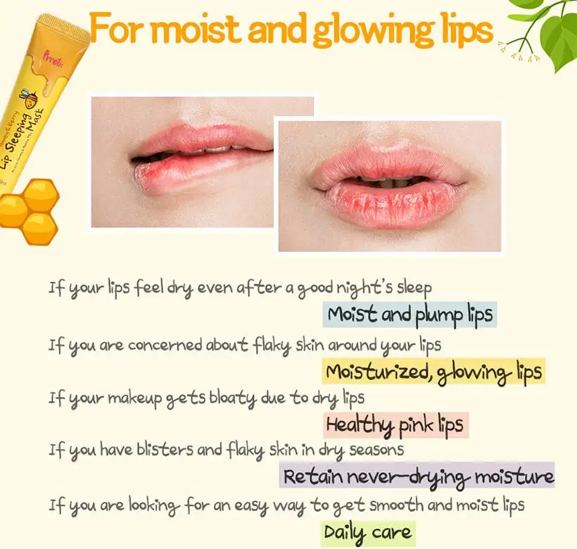 PRRETI медовая ягода маска для сна для губ 15 г Витамин С восстанавливающая маска для губ отшелушивающая против старения скраб для губ корейская косметика