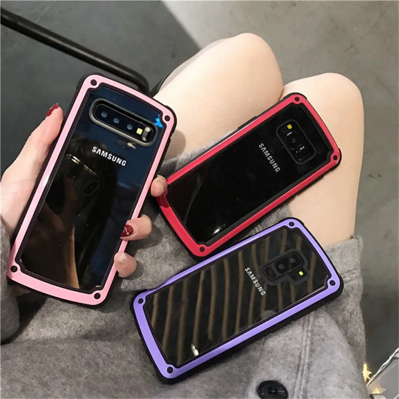 

Luxury Armor Soft Silicone Case On The For Samsung S8 S9 S10 PLus S10E Note 8 9 A7 2018 A10 A30 A50 M10 M20 M30 Shockproof Case