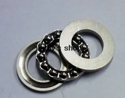 20pcs 10mm x 24mm x 9mm 51100 Axial Ball Thrust Bearing 3-Parts 10*24*9