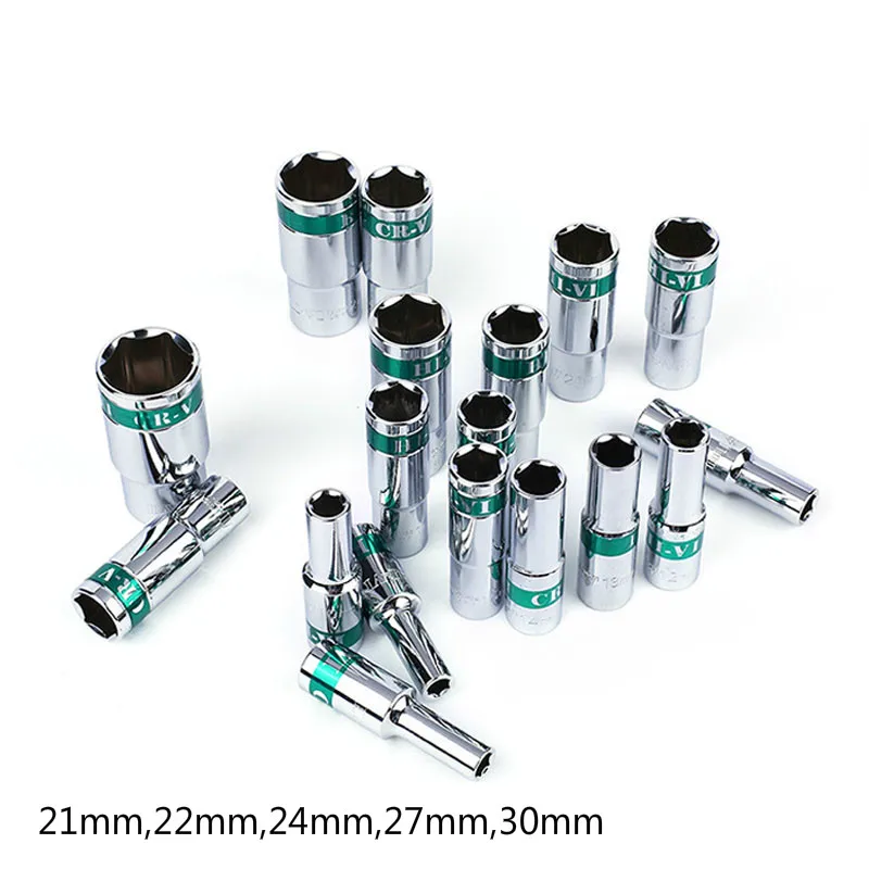 5 Pcs/set 1/2" 21 30mm Lengthened Socket Adopter Universal Socket