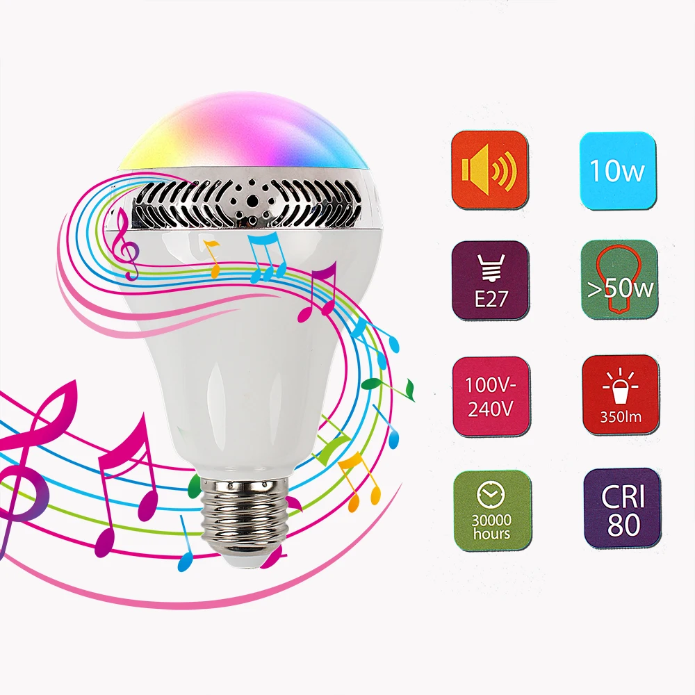 Новинка, динамик, музыкальный свет, светодиодная лампа, многофункциональная, Bluetooth 4,0, ночные огни, беспроводные, декоративные, изменение цвета