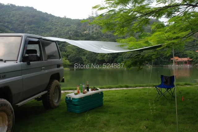 portable car awning tent side awning sun shading sunscreen