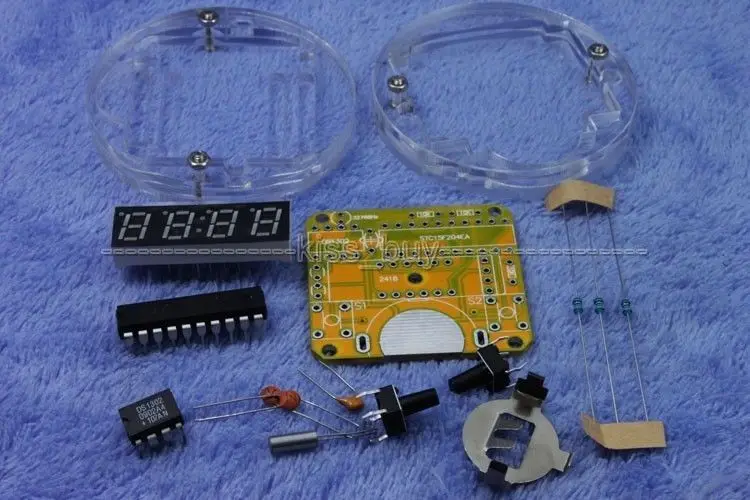 Цифровой набор трубок DIY светодиодный электронных часов микроконтроллер MCU часы
