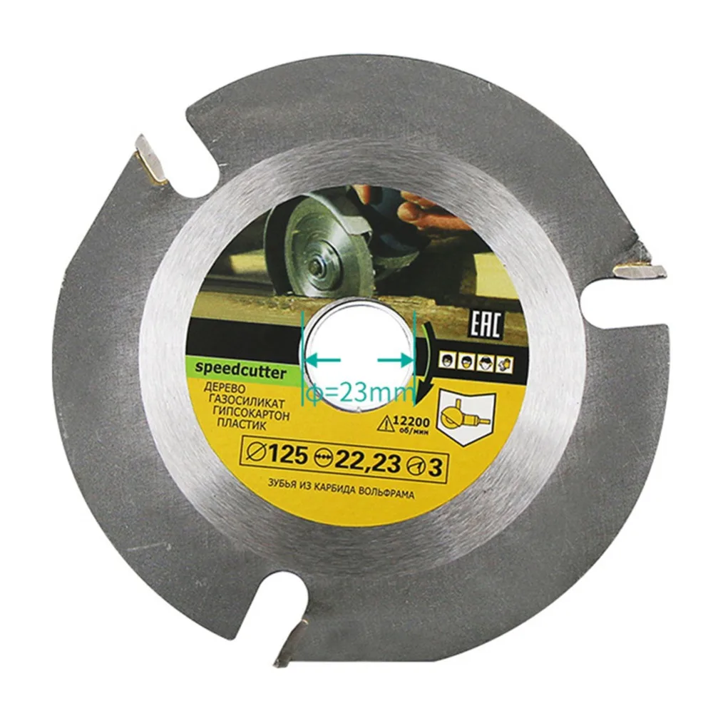 

3 Teeth 125mm Angle Grinding Disc Slotting Machine Dedicated Saw Blade Cemented Carbide Multi-Function Saw Blade FC0037