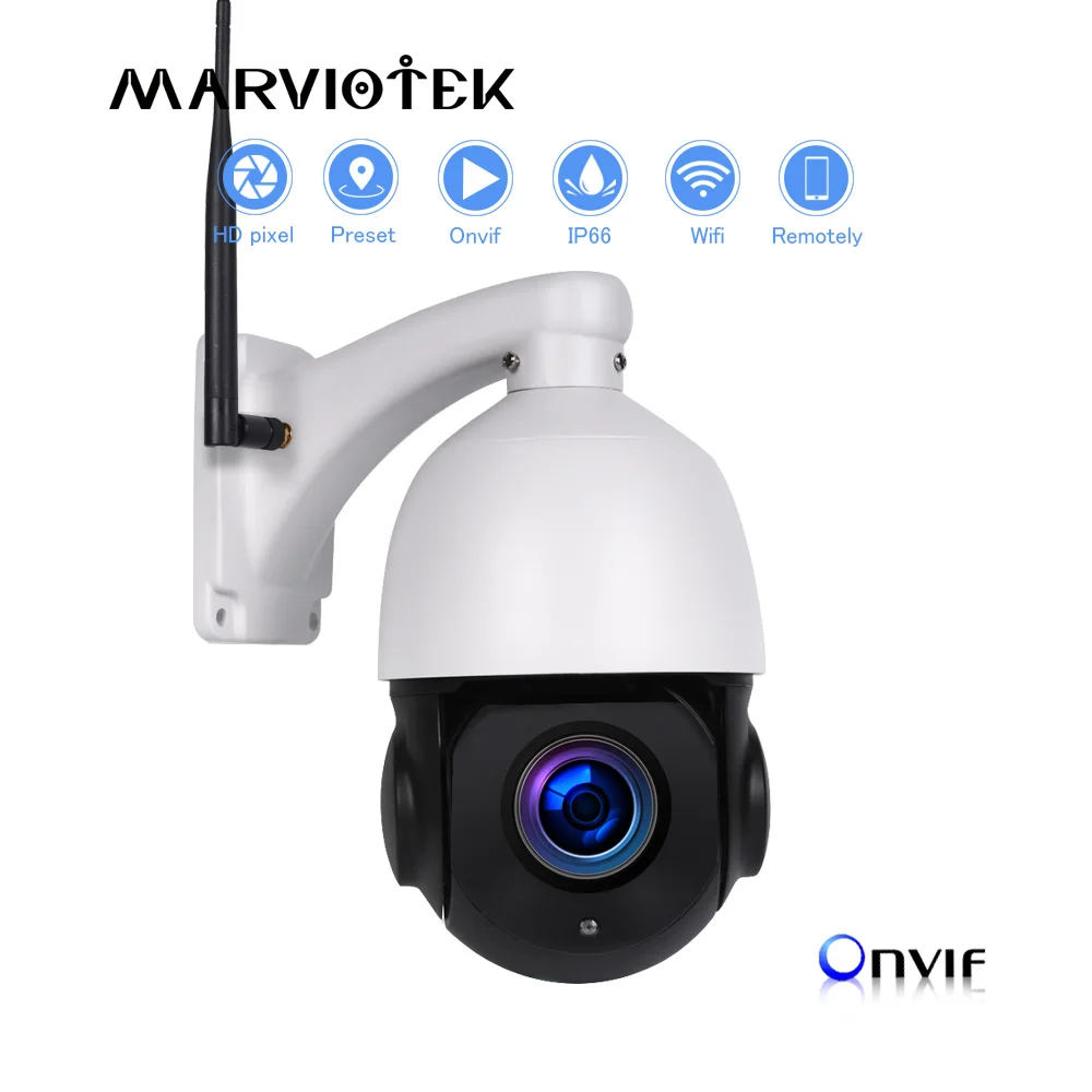 mini Speed Dome IP Camera Outdoor PTZ Camera Wireless IP66 Waterproof Onvif HD 960P Wifi Home