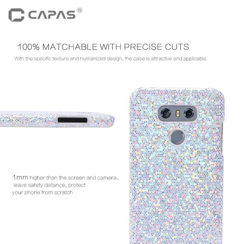CAPAS для LG G6 чехол 3D углеродное волокно деревянный узор Жесткий ПК Пластиковая