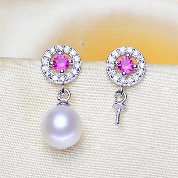 

Pearl Earrings Mountings, Exquistie Earrings Findings, Earrings Settings Jewelry Parts Fittings Drop Earrings Accessories