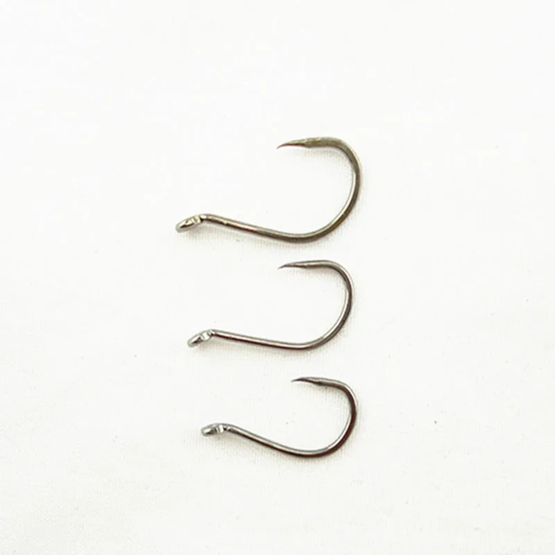 

100Pcs High Carbon Steel Hook For Carp Fishing Non-barb Fishhooks Fish Barbless Saltwater Fresh Water Fishing Hooks