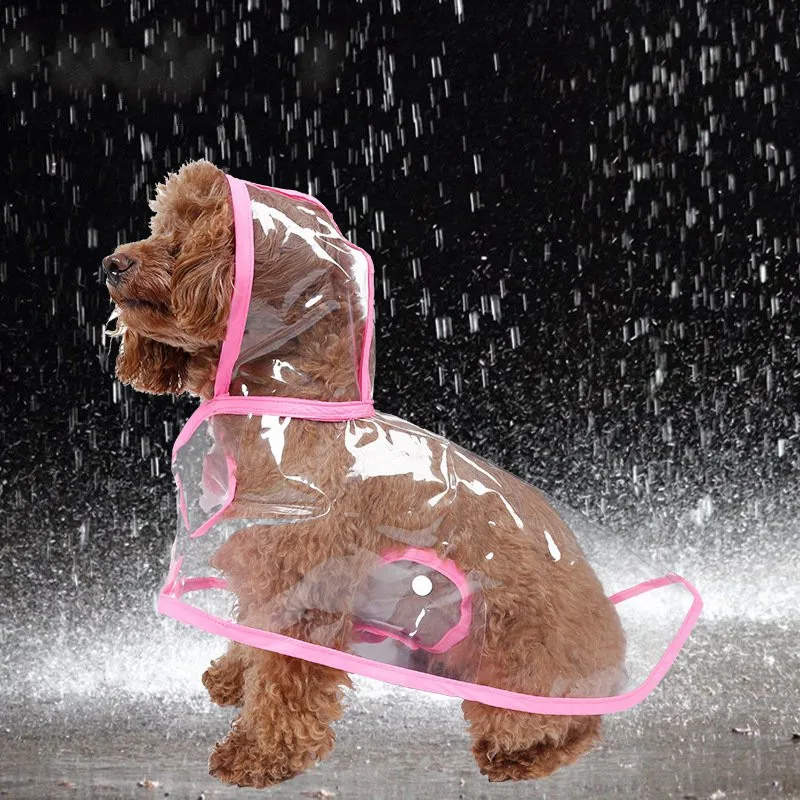 Водонепроницаемая одежда для собак прозрачный плащ светлую одежду красивые дождевик для маленьких собак Толстовка для чихуахуа водонепроницаемый дождевик
