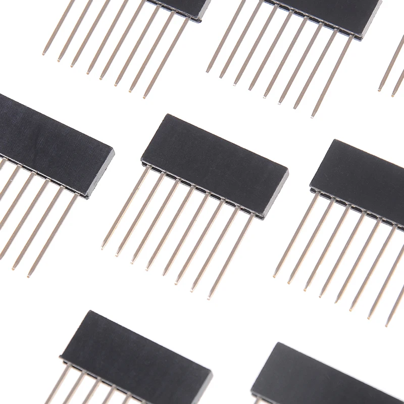 10 шт. 8Pin 2 54 женский Штабелируемый высокий штырьковый разъем для Arduino 1 см x 3 0