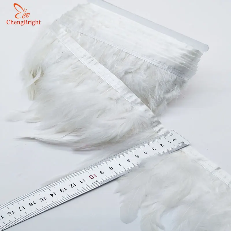 ChengBright Nice 10 ярдов Небесно Голубой куриный петух хвост перья планки полоса для