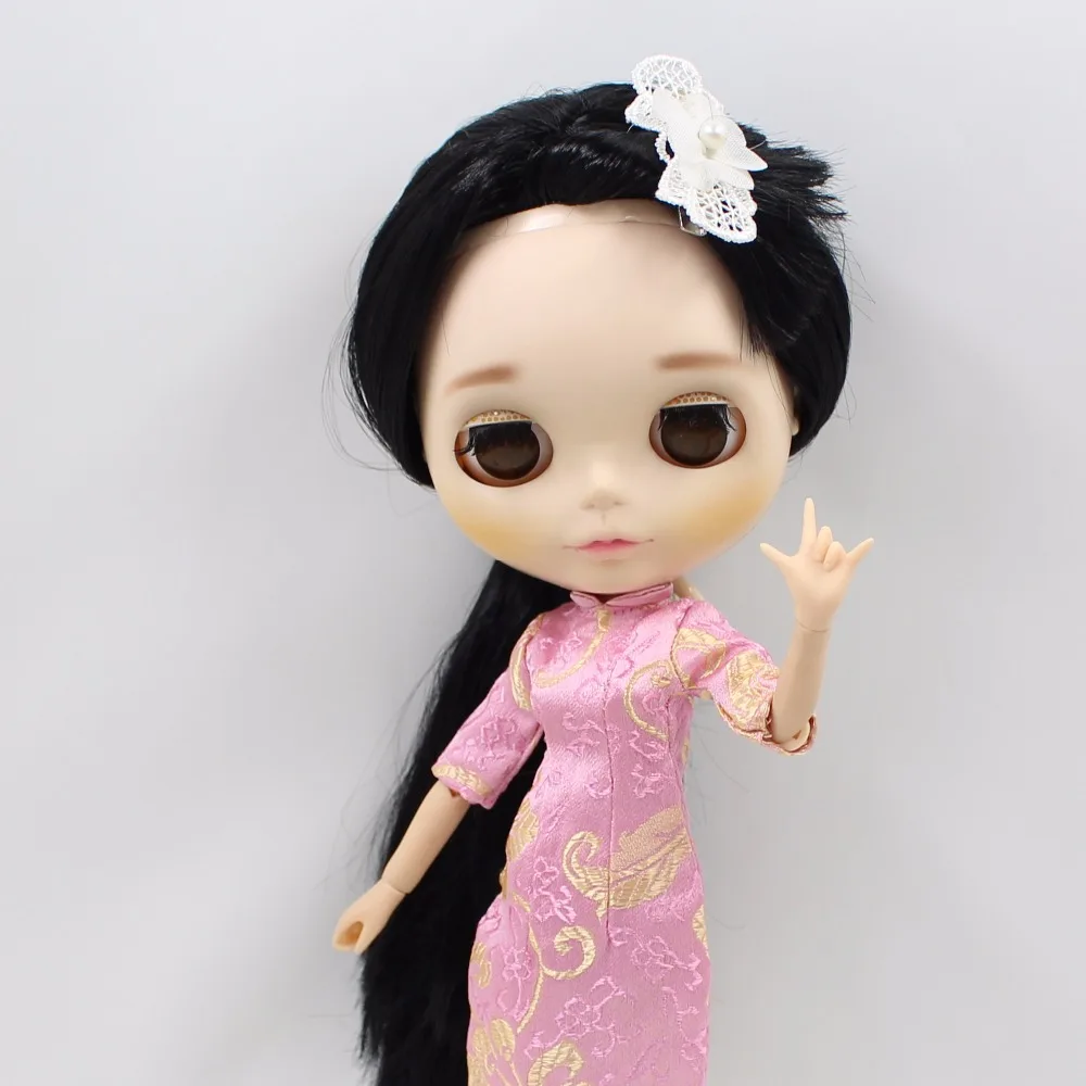 Neo Blythe Doll Ancient Embroidery Cheongsam Dress 7