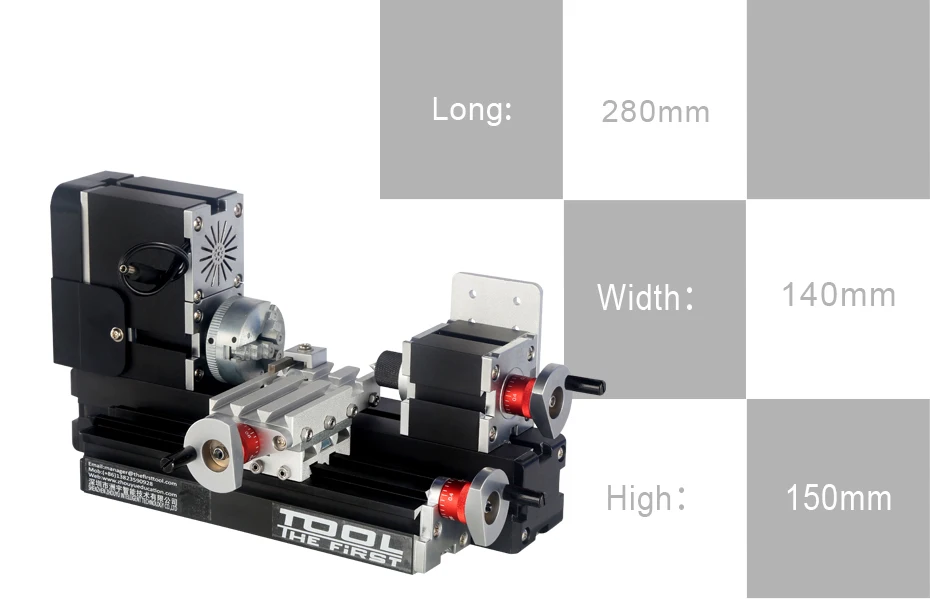 TZ20002MP DIY Гальванизированный BigPower мини металлический токарный станок, 60 Вт 12000 об/мин мотор, стандартизированное образование детей, лучший подарок